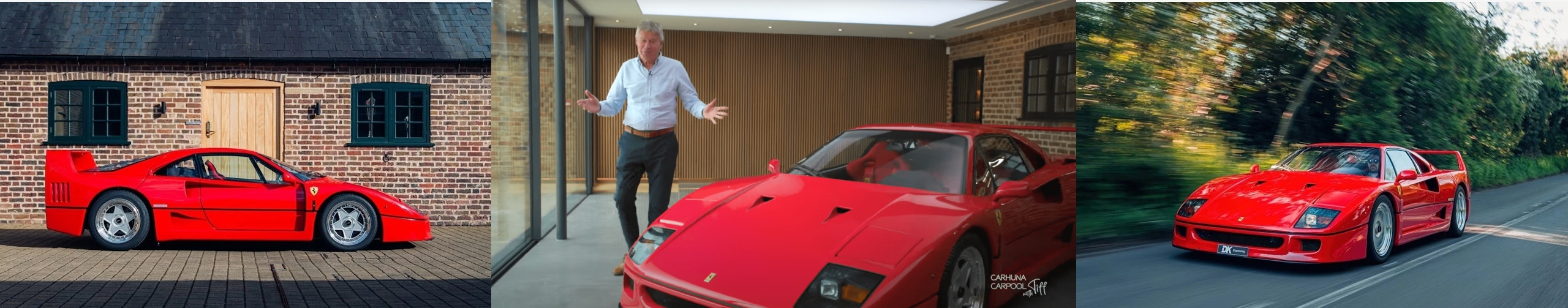 Carhuna Carpool: Tiff Needell Drives the legendary Ferrari F40