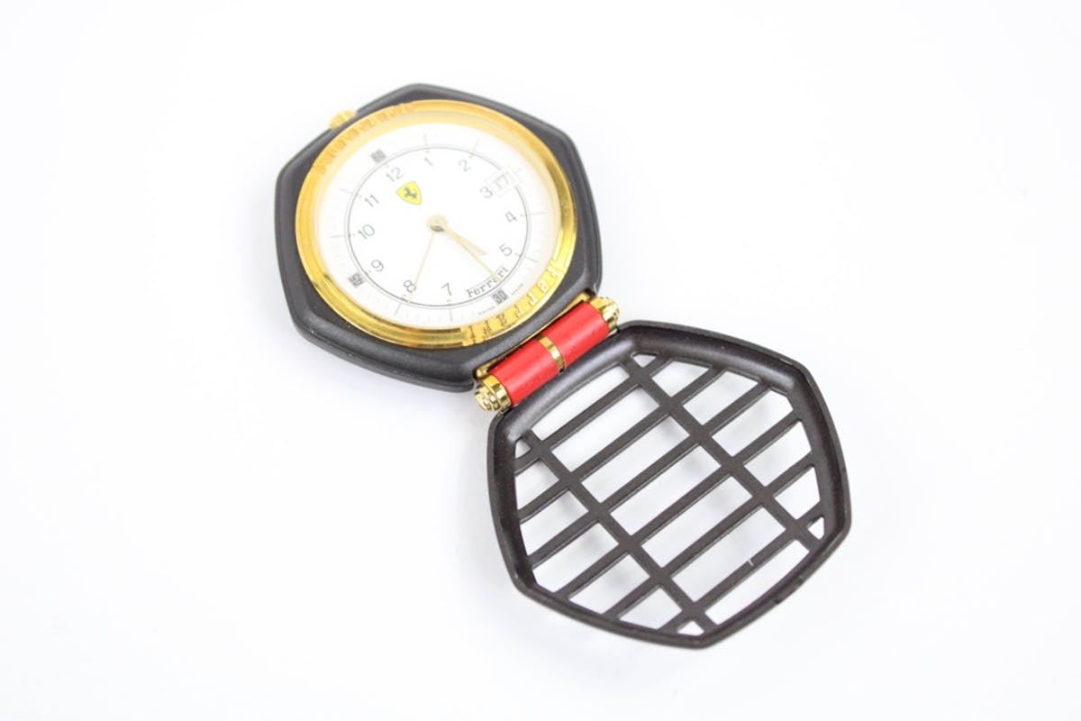 Carhuna 1980 90 s Ferrari Formula Cartier Travel Clock in Box